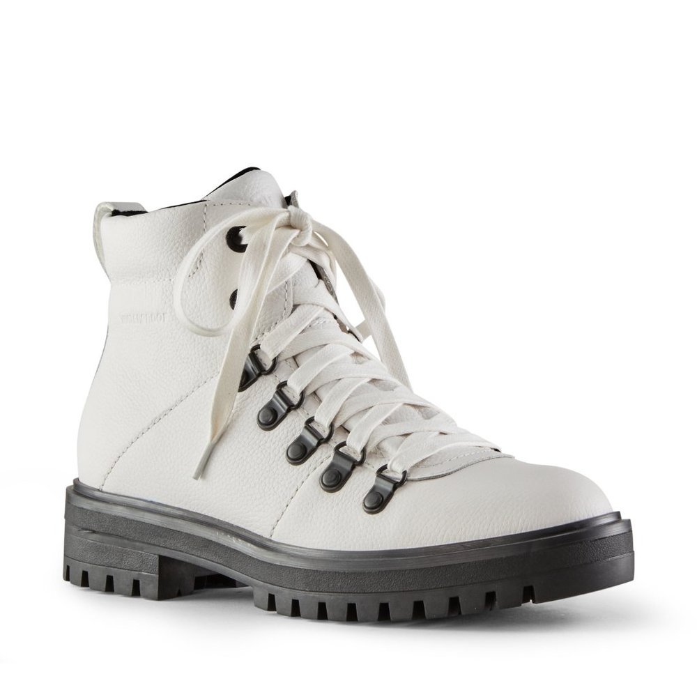 NWT Cougar Nash White Leather Waterproof Boots Size 7